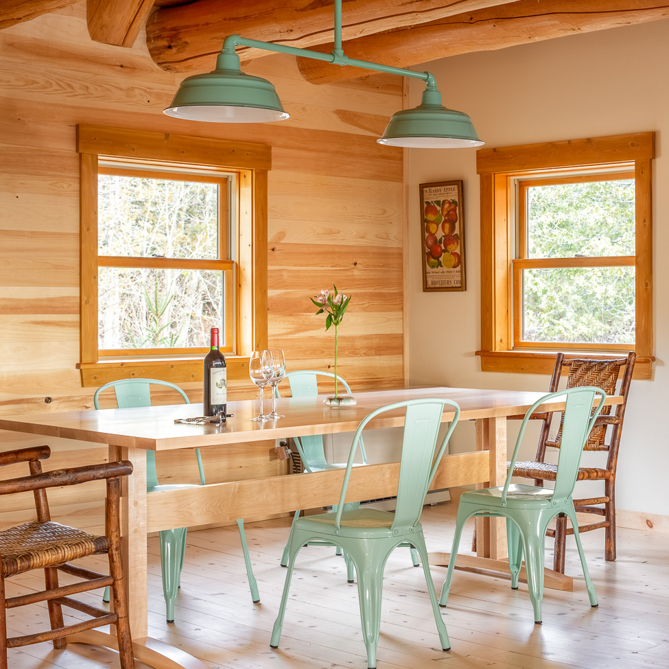 Bomber 2-Light Stem Mount Pendant | Photo Courtesy of Rangeley Building and Remodeling & Jeff Roberts Imaging